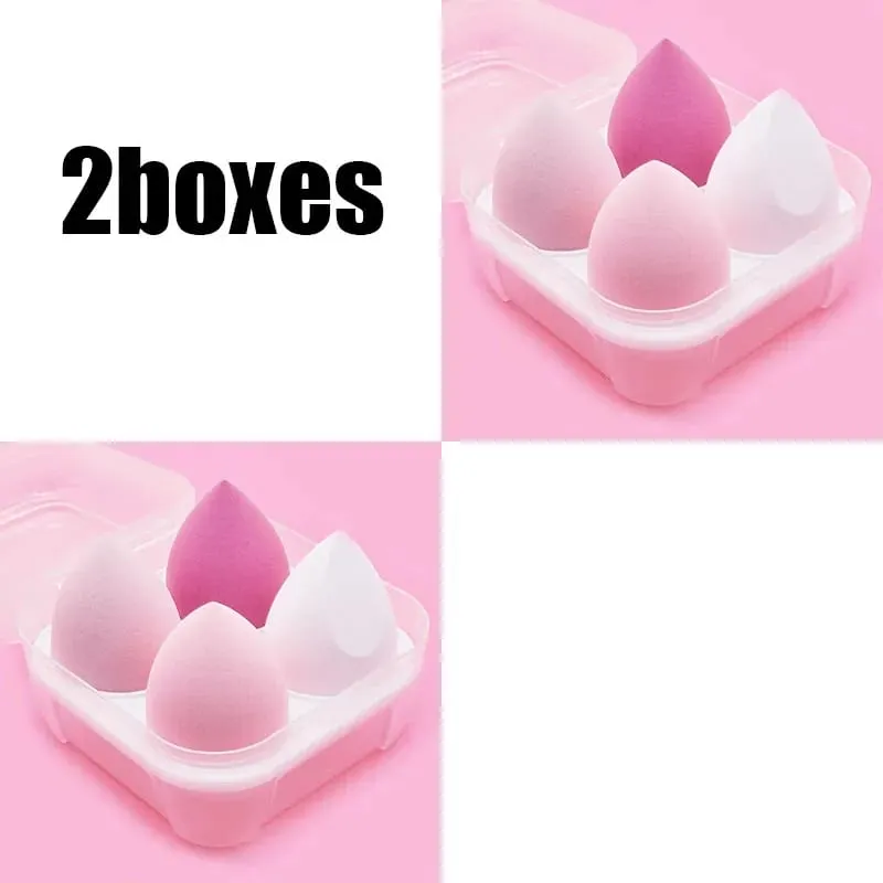 4/8/16 τμχ Σετ καλλυντικών σφολιάτας Beauty Egg Wet and Dry Dual-use Egg Makeup Foundation Sponge Air Cushion Puff Soft Makeup Tools