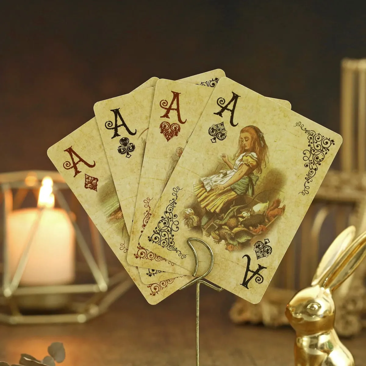 1Set Vintage Style Playing Cards Alice in Wonderland Poker Playing Cards Deck Board Games Retro Poker Never open — image 4