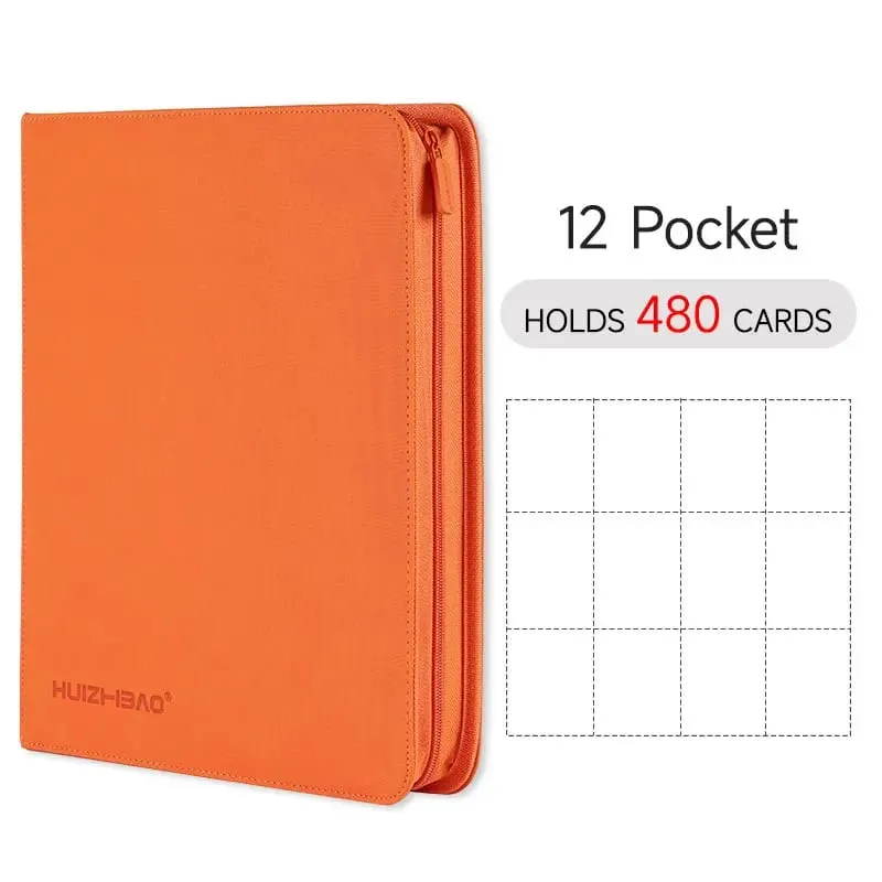 9/12 Pocket Zipper Card Binder אלבום כרטיסי מסחר כרטיס טעינת צד עמיד עבור mtg tcg עבור פוקימון עבור yugioh לכדורגל