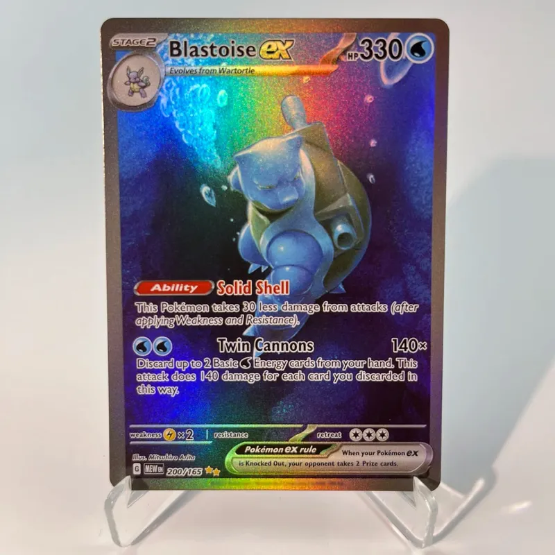 כרטיסי פוקימון 151 PKM PTCG3-D Bulbasaur Squirt Rainbow Gengar לשעבר Holographic Ex GX Rare Collection מתנות צעצועי קרב לתחביבים