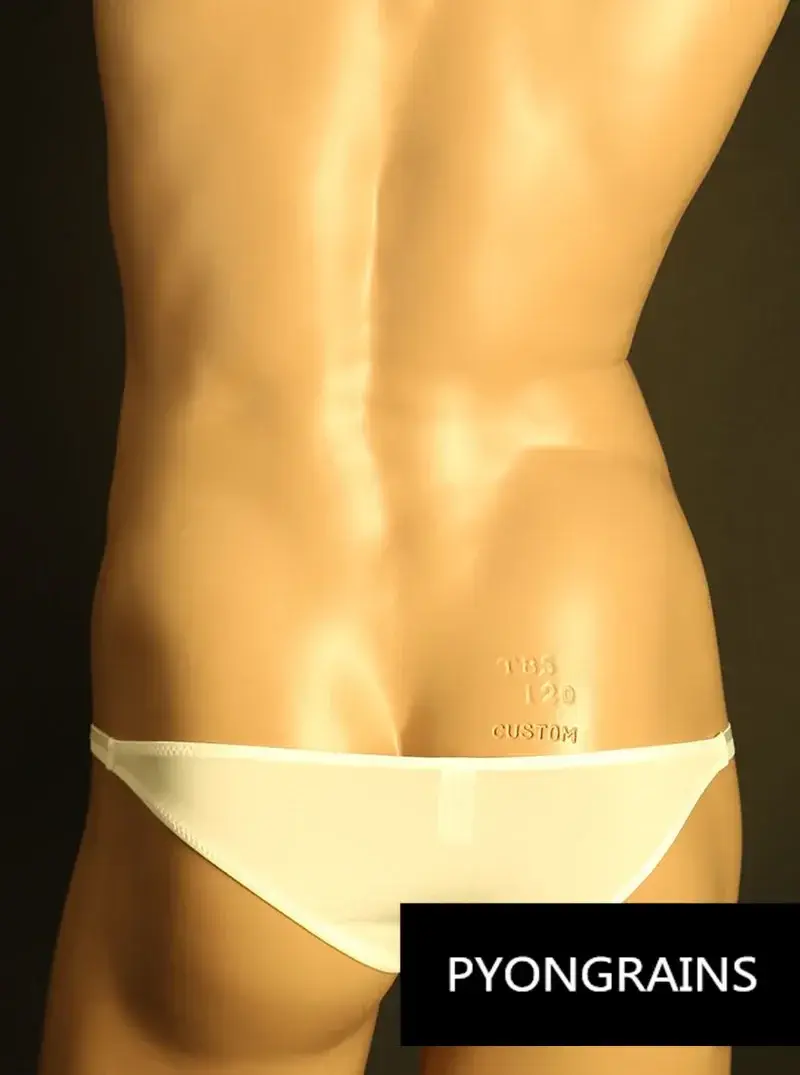 남자 조정 가능한 금속 O-링 더블 얇은 스트랩 비키니 팬티 낮은 상승 부드러운 얼음 실크 3D U 볼록한 주머니 섹시한 남성 속옷 — image 18