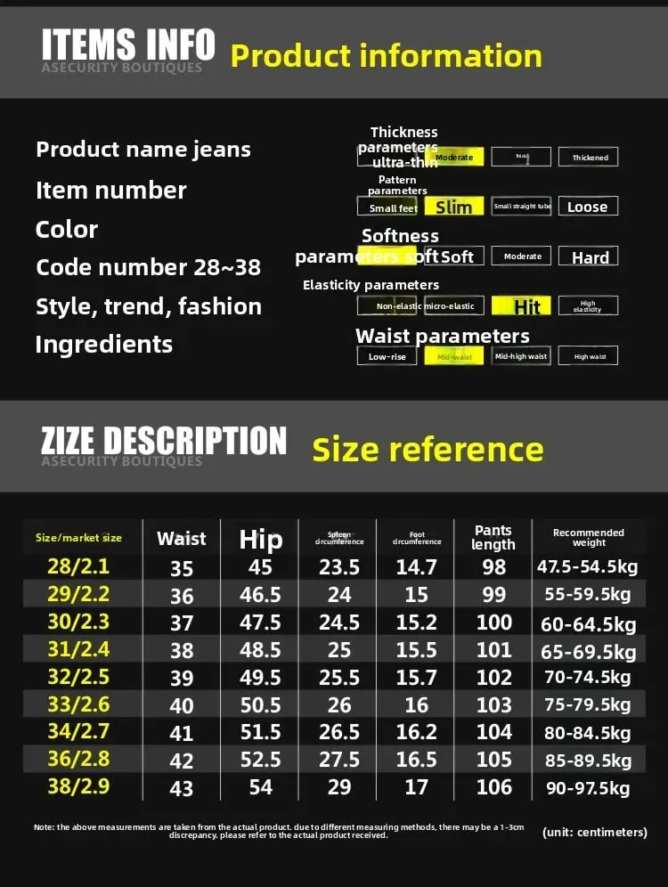 Ελαφρύ πολυτελές trend high-end τζιν ανδρικό slim fit μικρά πόδια ευέλικτο ελαστικό αρχικό χρώμα τζιν μακρύ παντελόνι — image 7