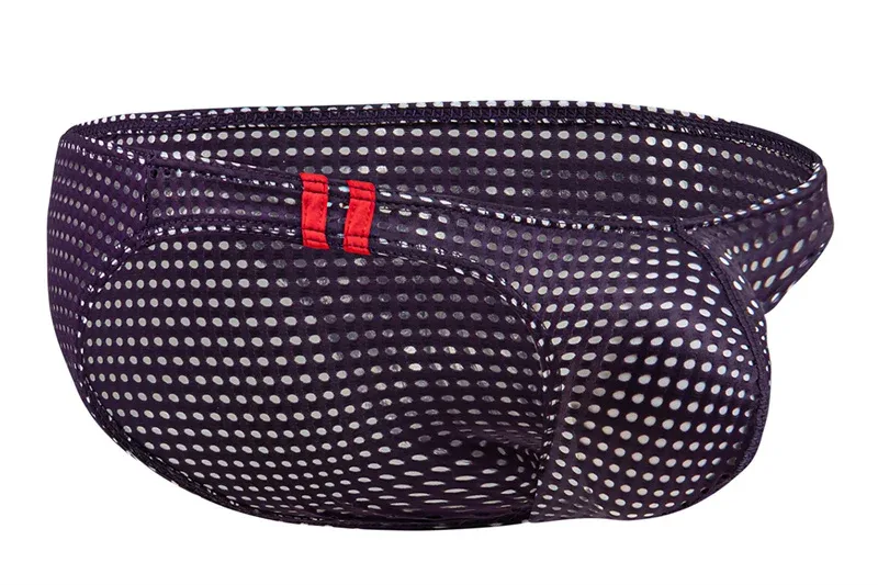 Calzoncillos para hombre, ropa interior con agujeros transpirables de verano, ropa interior convexa en U, ropa interior fina de cintura baja para hombre, Calzoncillos antideslizantes