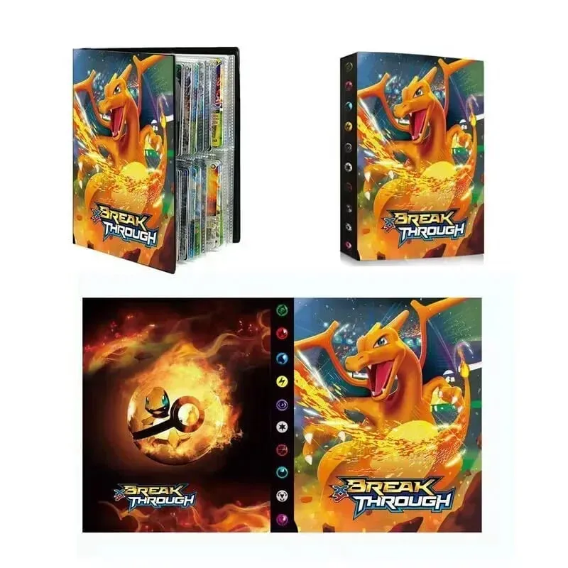 240 τεμ. Fire Dragon Card& Diablo-Fire Dragon Card Book Charizard Cards άλμπουμ Βιβλίο κάρτα παιχνιδιού VMAX GX Holder Binder Series