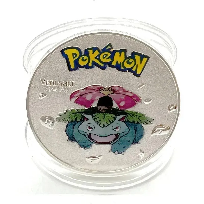 Pokemon Đồng Tiền Vàng Pikachu Anime Đồng Tiền Kỷ Niệm Charizard Vàng Kim Loại Tròn Đồng Xu Đồ Chơi — image 10