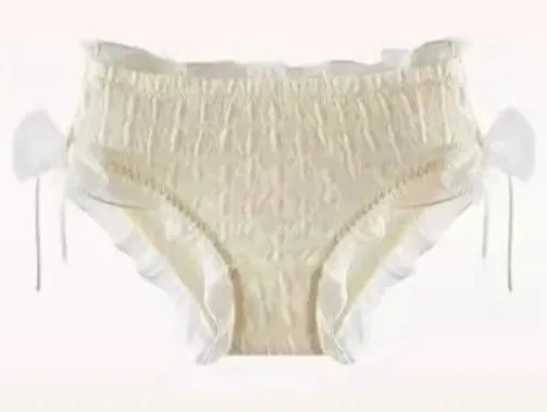 סט חזיית תחרה פרווה מתוק נשים חזה קטן Push Up Mesh צלב רצועות טהור עדין יומי רך הלבשה תחתונה 2 Pieces 32-38AB — image 9