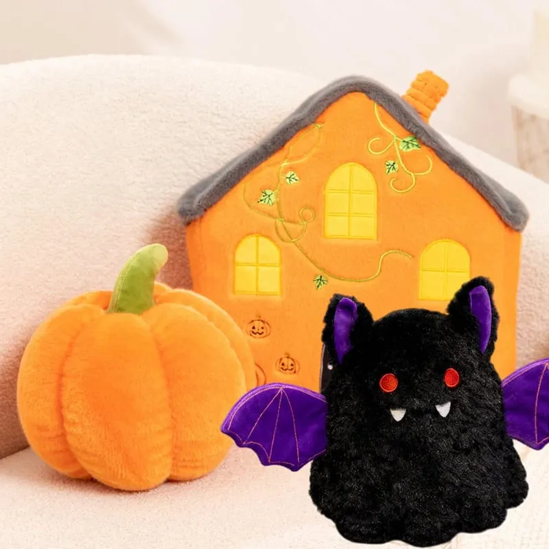 Νέο Creative Halloween Ghost Plushie Soft Toy Pumpkin House Μαξιλάρι βελούδινο Αστείο τρομακτικό διακοσμητικό μαξιλάρι για πάρτι για το σπίτι — image 2