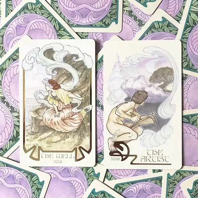 Klasszikus Ethereal Visions Illuminated Tarot The Rider Tarot pakli kártyák kezdőknek Jóslás Kiadás Borad játék