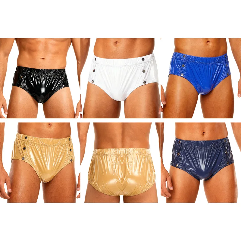 Men Waterproof Diaper Cover Elderly Bedridden Leak-proof Incontinence Briefs Tear-away Washable Adaptive Underwear Swimwear — image 4