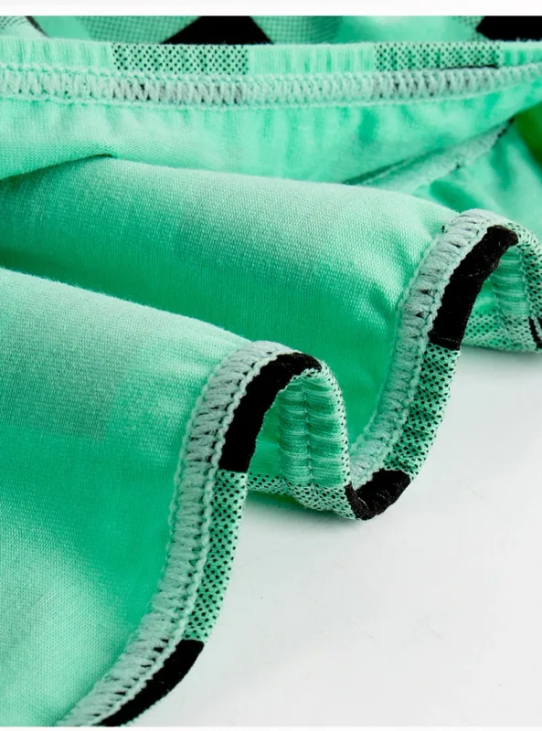 Fashion Plaid Underwear Cotton Soft Elastic Men Briefs Breathable Comfortable Youth Underpants Mens Sexy U Bulge Pouch Panties