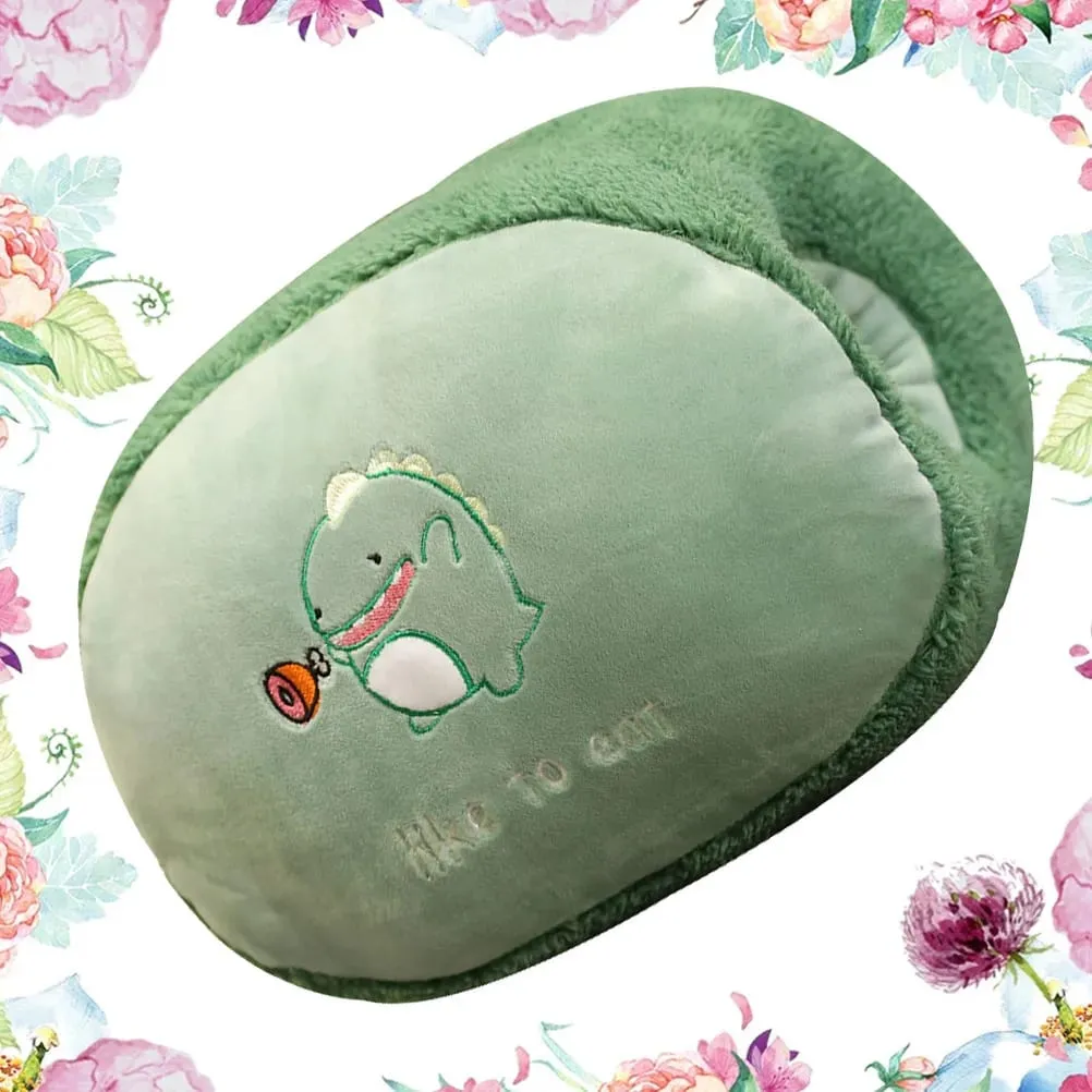 Dinosaur Cartoon Hand Warmer Μαξιλάρι Μαλακό ζεστό μαξιλάρι για καναπέ-κρεβάτι Γραφείο αυτοκινήτου που δεν παραμορφώνεται εύκολα Τέλειο χειμωνιάτικο δώρο