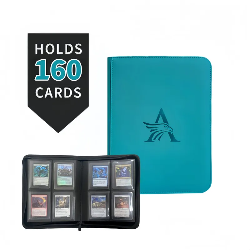 TopLoader 4-Pocket Card Binder (160 Cards) – Μαύρο/Αποθηκευτικός χώρος βιομηχανικής αντοχής για κάρτες TCG και αθλητικές κάρτες. Το όνειρο του συλλέκτη