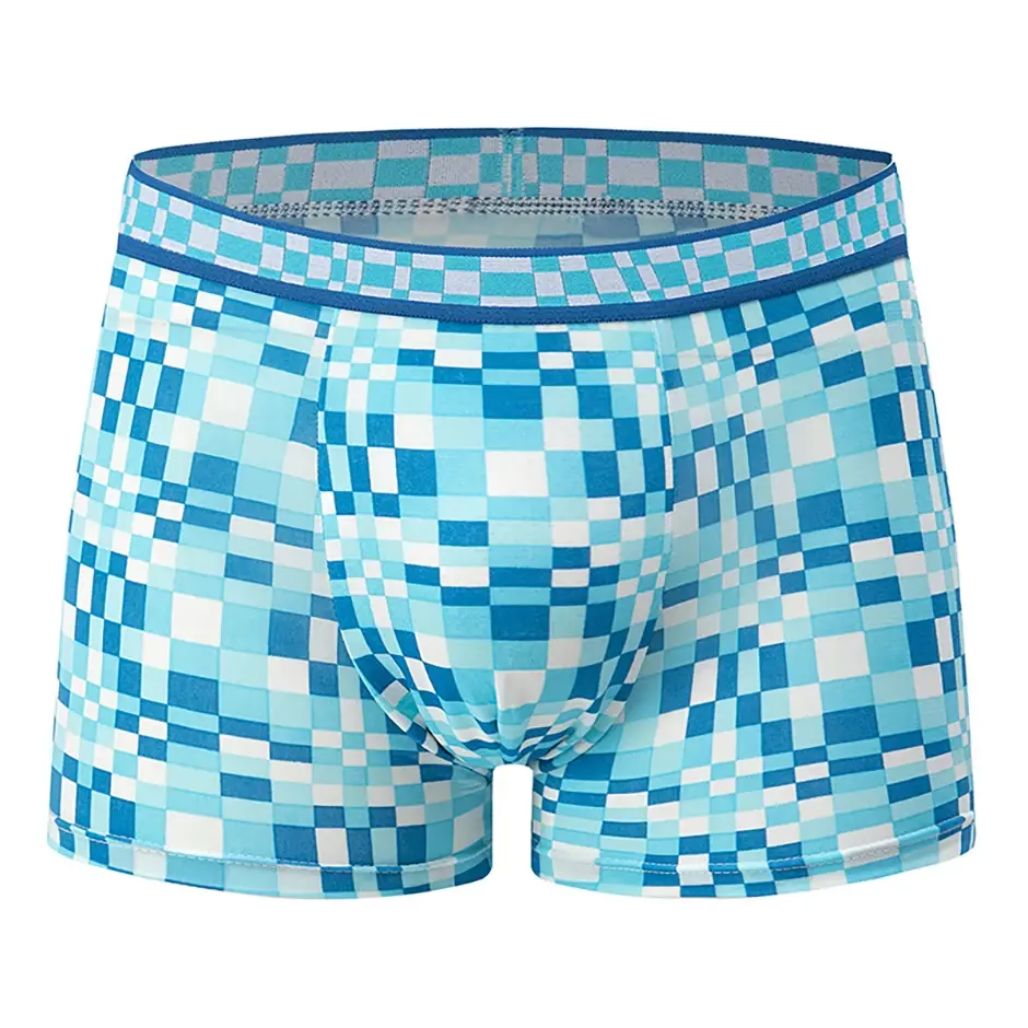 4/5 peça masculino colorido estampado moda casual boxer shorts solto e confortável roupa interior de grandes dimensões shorts de cintura elástica