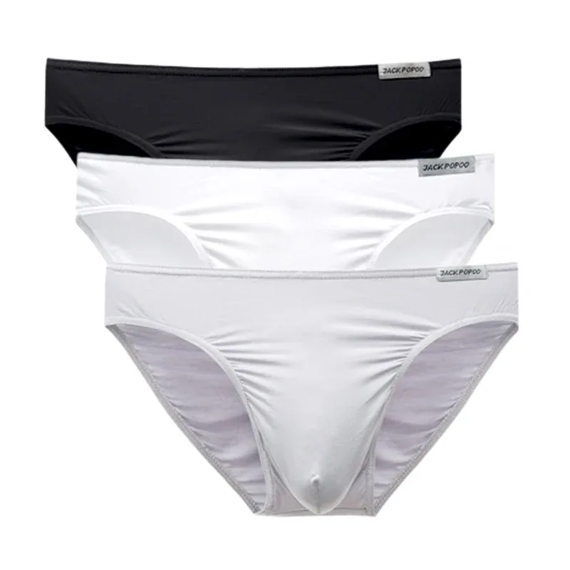 3PCS/Lot Men's Underwear Modal High Quality Soft Briefs Breathable Comfortable Youth Underpants Male Sexy U Bulge Pouch Panties