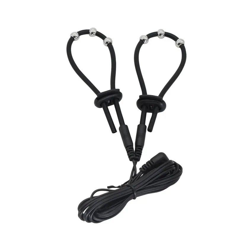 Male Electro Shock Penis Ring Electric Stimulation Massage Cock Ring Delay Time Ring Medical Themed Toys Sex Product Accessories