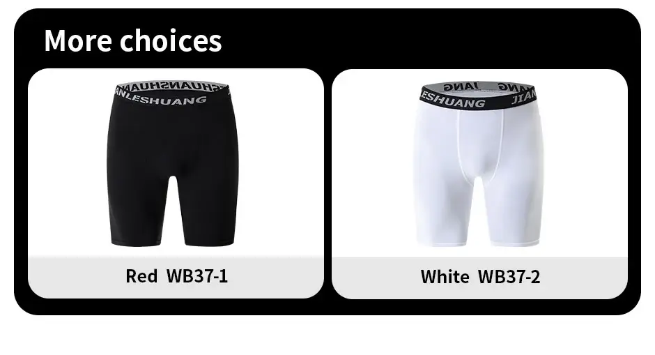 1/5 pezzi da uomo in bianco e nero classico ciclismo intimo lungo multi-size corsa fitness pantaloncini da allenamento completi adolescenti — image 9