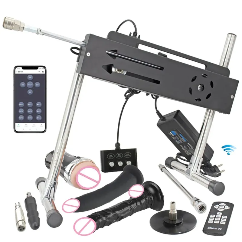Νέα εφαρμογή Sex Machine & Wired & Wireless Control Turbo Gear Powerful Machine Love with Dildo for Adults Masturbation