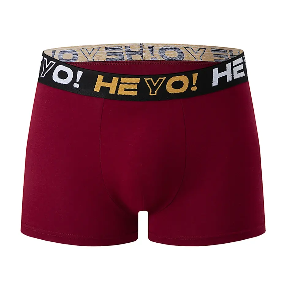4/10 Piece Set Of Multi-color Men's Underwear Comfortable And Soft Cotton Flat Angle Pants Elastic Waist Sports Base Shorts