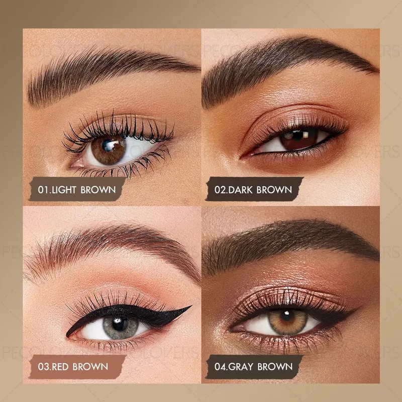 4 Pcs/SET Eyebrow Products Makeup 3 in 1 The Face Contouring Eyebrow Hairline Contour Fine Powder Soft Mist Brow Look