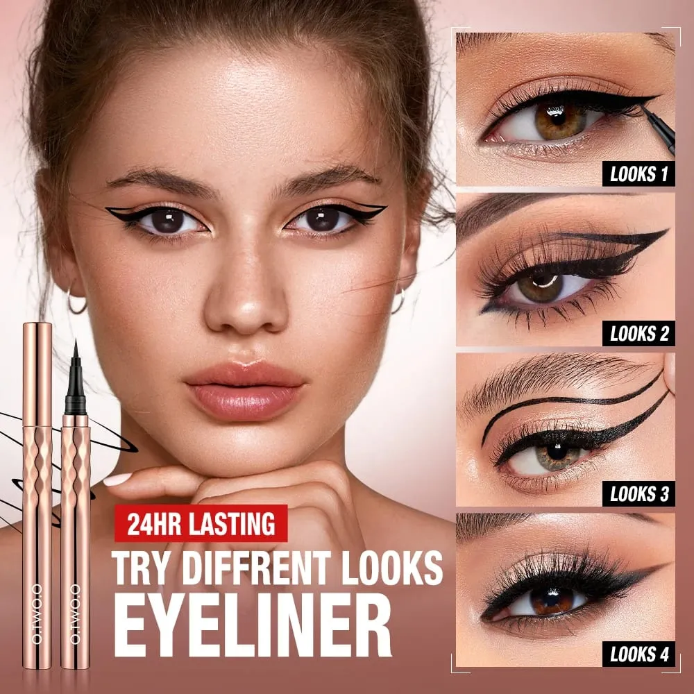 O.TWO.O 8 τμχ Πλήρες κιτ Μακιγιάζ Περιλαμβάνει Eyeliner Lipstick Blusher Face Setting Powder Mascara Eyelash Curler Sunscreen Cosmetic — image 5