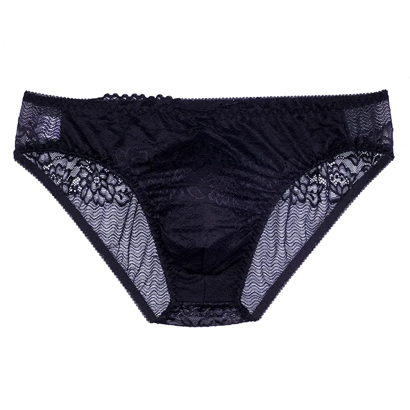 New Hot Men Sexy Briefs Sissy Pouch Panties Fashion Shorts Pants Lingerie Lace Men's Breathable Underwear Underwear Gays — image 5