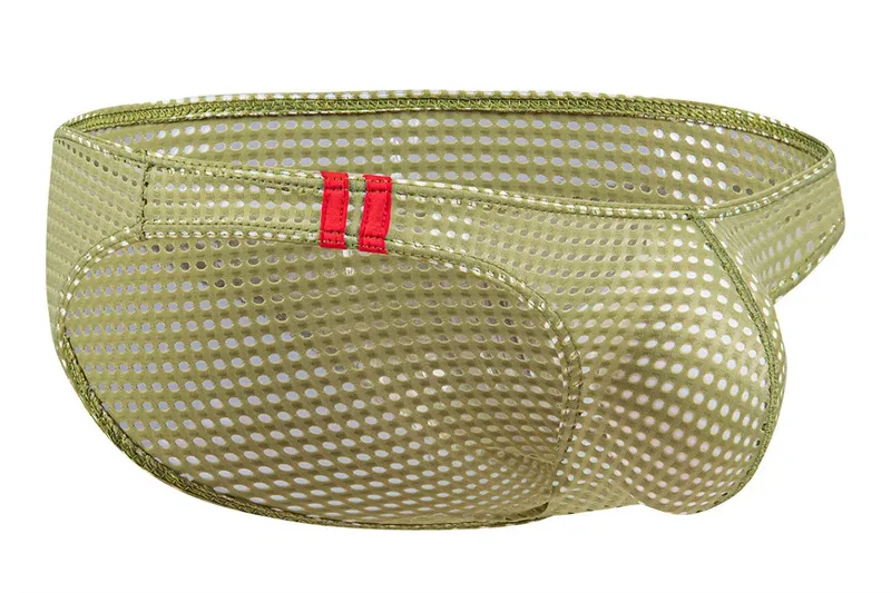 Calzoncillos para hombre, ropa interior con agujeros transpirables de verano, ropa interior convexa en U, ropa interior fina de cintura baja para hombre, Calzoncillos antideslizantes