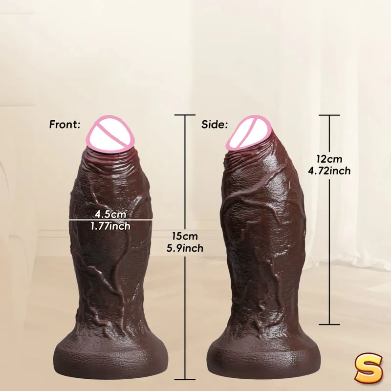 XXL Spuer Μεγαλύτερο Ρεαλιστικό Dildos Χοντρό πέος Παχύ πέους Dildo Παχύ Παιχνίδι Αυνανισμού 18+