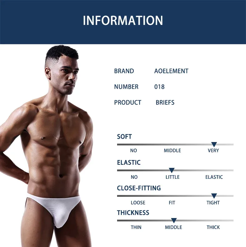 Men's underwear with a U-shaped protruding modal, thin, elastic and sexy low-waisted tight underpants — image 16