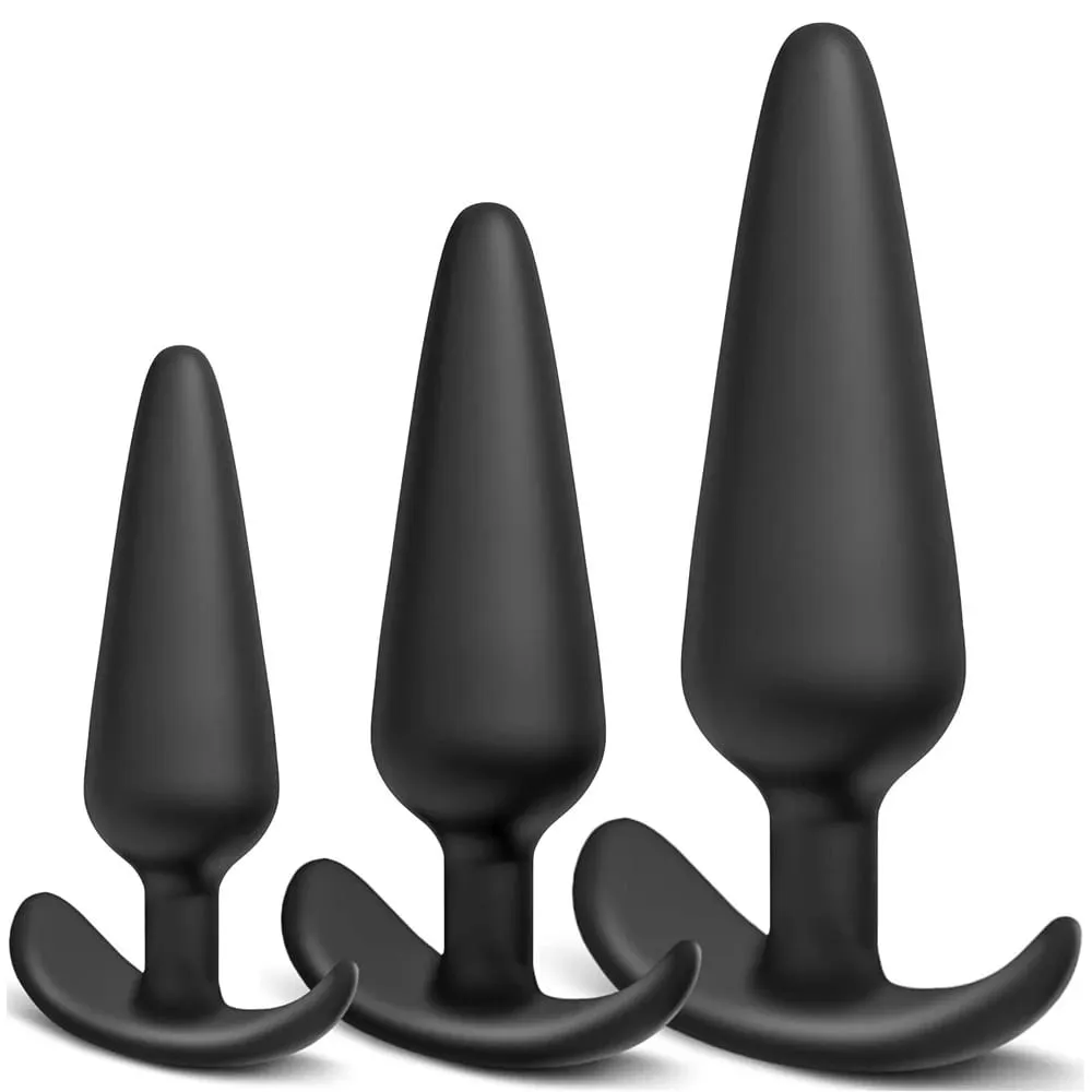 T Shape אנאלי תקע 3 גדלים רך סיליקון Butt Plug Stimulator אנאלי צעצועי מין לעיסוי ערמונית דילדו לנשים גברים צעצועי מין למבוגרים