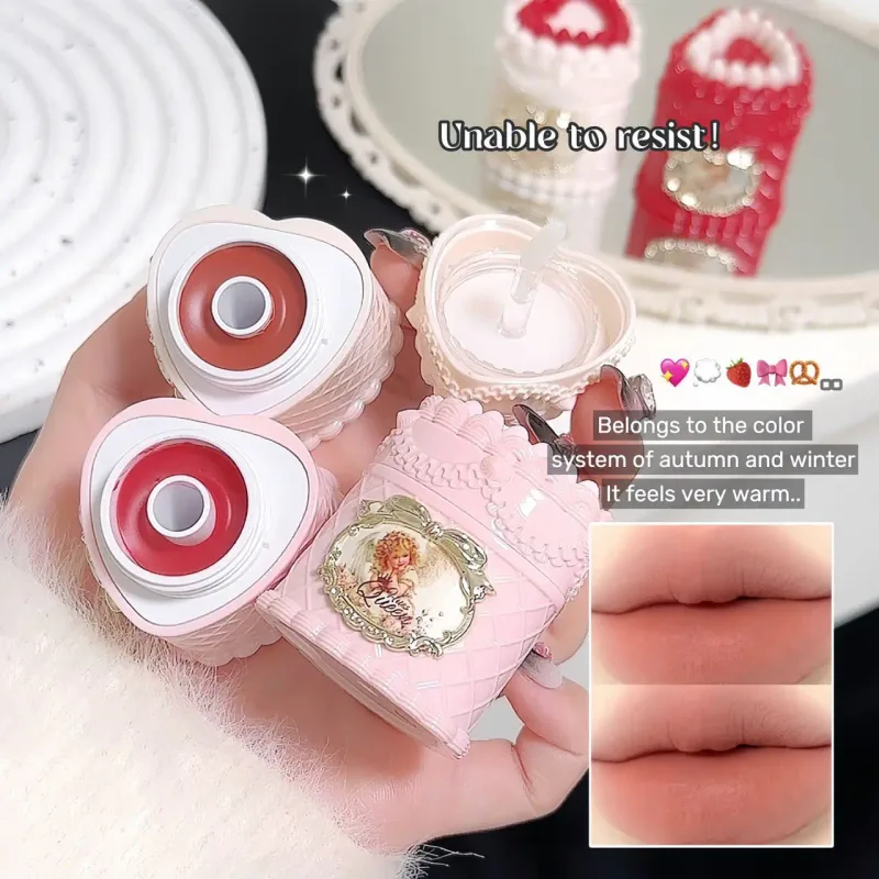 Διακόσμηση κέικ Velvet Lip Mud Matte Finish Αντικολλητικό Κύπελλο κραγιόν μακράς διαρκείας για καθημερινό μακιγιάζ και πάρτι — image 5