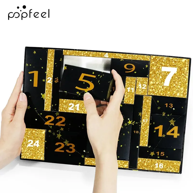 Deluxe Girls Makeup Gift Set - 24-Piece Countdown Count Surprise Box με Concealer κραγιόν και πούδρα -για δώρο γιορτών — image 5