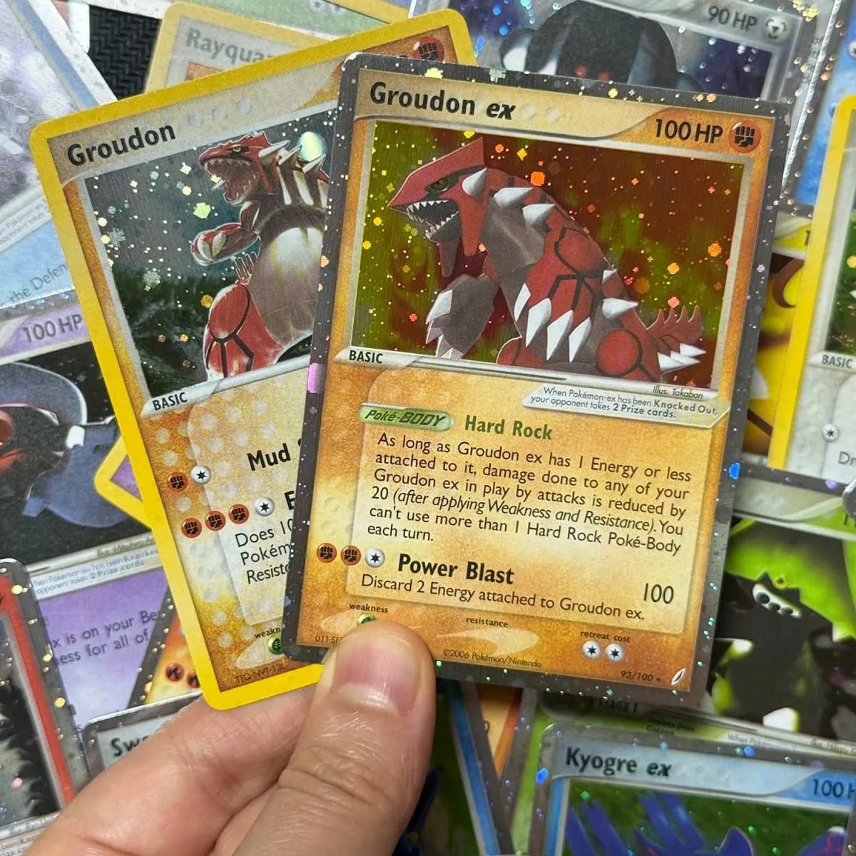 Κάρτες μεσολάβησης Ολογραφικά Emerald Cacturne Rayquaza Hidden Legends Kyogre Crystal Guardians Alakazam Star Flareon Metagross — image 4