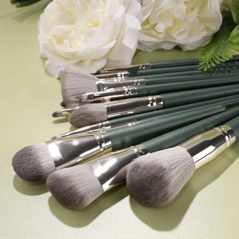 10/14 Stuks Make-Up Kwasten Set Oogschaduw Foundation Vrouwen Cosmetische Losse Poeder Blush Super Zachte Blending Make Up Borstel beauty Tool