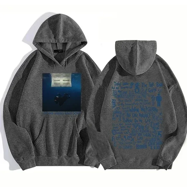 Hit Me Hard and Soft Tour Hoodie Billie Pullover Männer Sänger Grafikdruck Herbst Winter Fleece Sweatshirts für Fans