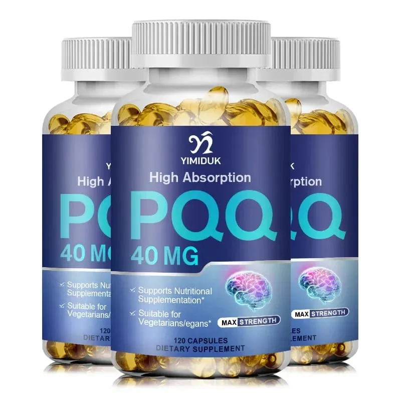 Buy 1 Get 1 Free! PQQ 40mg Supplement for Cognitive Function Booster Enhances Brain Energy Heart Brain & Anti-Aging Vegan