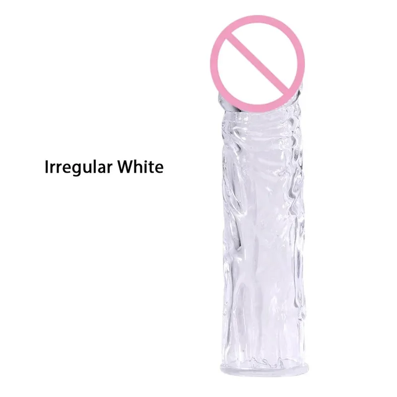 Delay Spray Clit Penis Extensions Condom Sleeve Male Enlargement Massager Cock Ring Cover Adult Sex Toys Penis Cock Ring