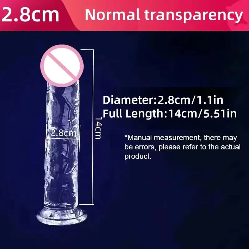 Transparent Soft Jelly Dildo Realistic Fake Dick Penis Suction Cup Dildo Realistic Sex Toys For Lesbian Women Female Masturbator — image 25