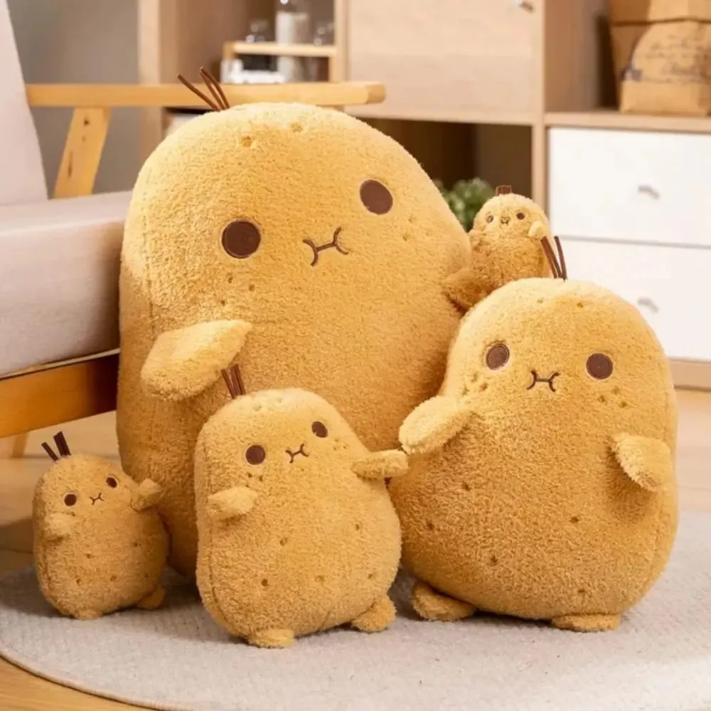 PP Cotton Small Potato Plush Doll Fluffy Soft Funny Food Plush Doll Cartoon Plush Stuffed Plant Spud Throw Pillow