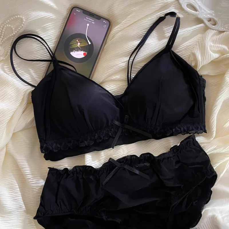 Γαλλικά λεπτή κούπα girly εσώρουχα χωρίς underwire μικρό στήθος που κρατά ψηλά χωρίς underwire γλυκό σουτιέν