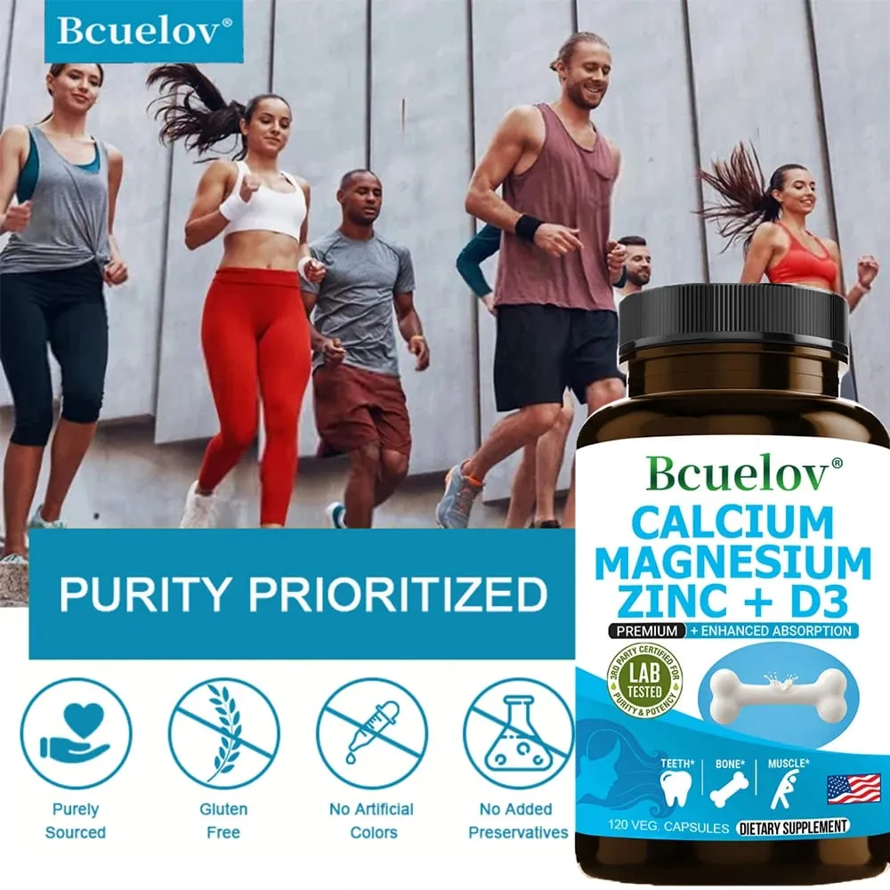 Bcuelov kalcium magnézium cink D3-vitamin kiegészítő - csontok fogak izmok idegek anyagcseréje fehérje szintézis immunrendszer