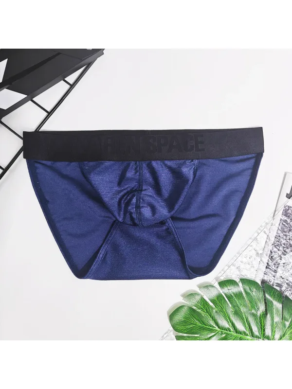 Men's Solid-Color Low-Waist Triangle Underwear Breathable Sexy Bottom Pants Trendy 1-Piece Set Mature Style Promotional Price — image 29