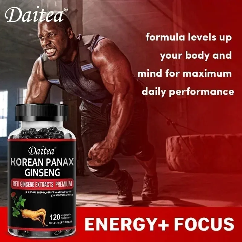 Korean Red Ginseng Capsules-1000 Mg Boosts Energy Endurance Athletic Performance and Muscle Strength Supports Immune Health — image 2