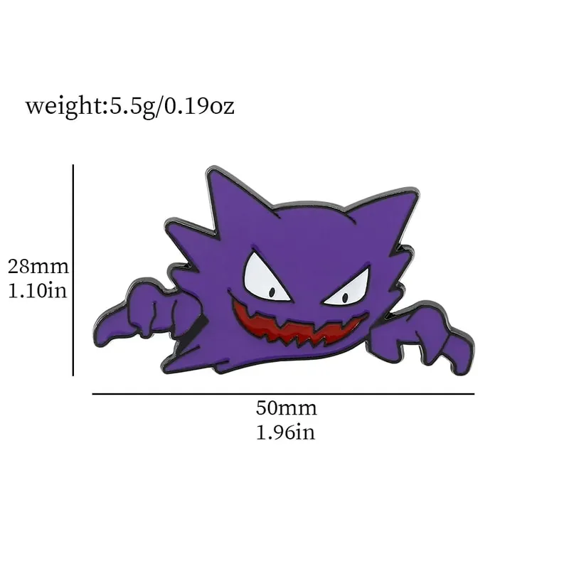 Gengar Rajzfilm brossok Anime Zománcos hajtókátűk hátizsákhoz Kiegészítők Rajongók Gyűjtemény Bross Ajándékok
