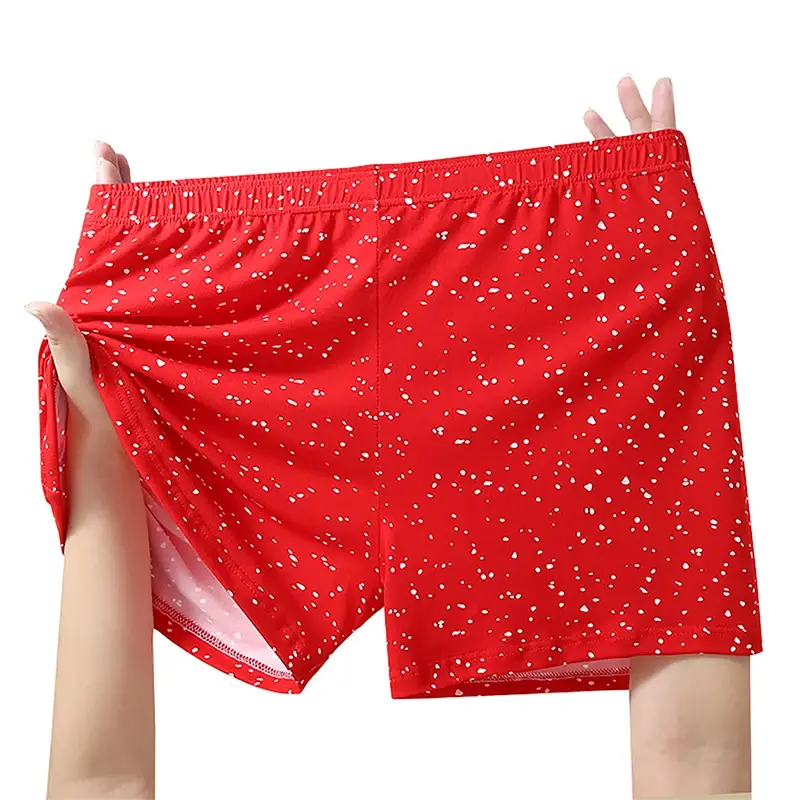 5PCS New Style Men Panties Men's Polka Dot Aro Pants with Flat Corners Soft Skin Friendly Fat Pants Breathable Men Underwear — image 8