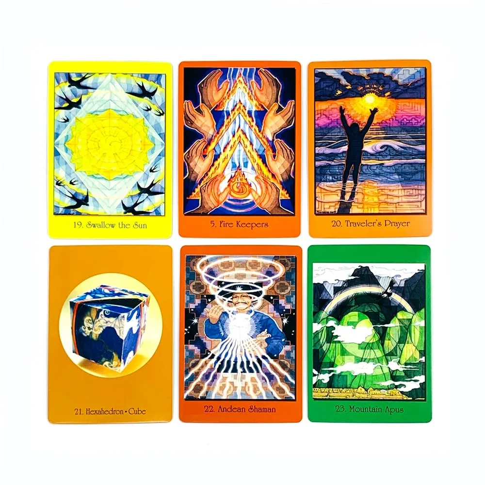 New Sacred Geometry Cards For The Visionary Path A 64 Pcs Oracle Cards Integrating Math Science and Spirituality Party Game — image 4