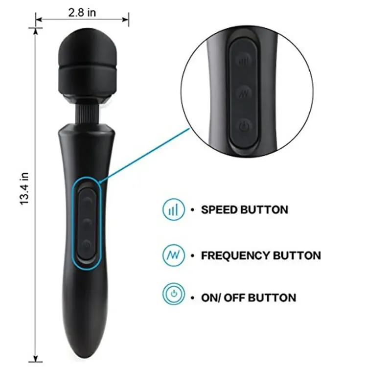 20 Modes Frequency 8 Speeds Body Vibrator Powerful magic wand AV massage sex products USB rechargeable Sex Toys for women ST090 — image 6