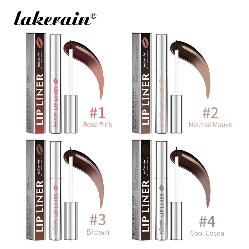 Lakerain Peel Off Lip Liner Αδιάβροχο, ανθεκτικό στις μουτζούρες Lip Liner Μεγάλης διάρκειας Χρώμα που δεν ξεθωριάζει Hydrate Nourish Lip Contour Makeup — image 9