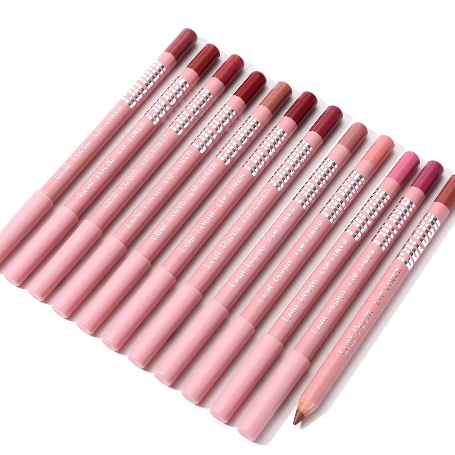 12 Màu Matte Lipliner Pencil Chống Nước Plumping Bám Bẩn Son Môi Tự Nhiên Màu Hồng Hồng Kẻ Viền Môi Pro Viền Môi Viền Trang Điểm — image 6