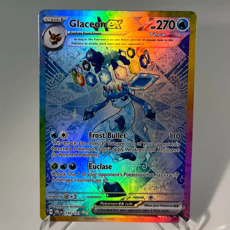 Prismatic Evolutions PKM Cards PTCG5-A GX Rainbow Umbreon Sylveon Leafeon ex Rare Collection Battle Toys Δώρα για χόμπι — image 13