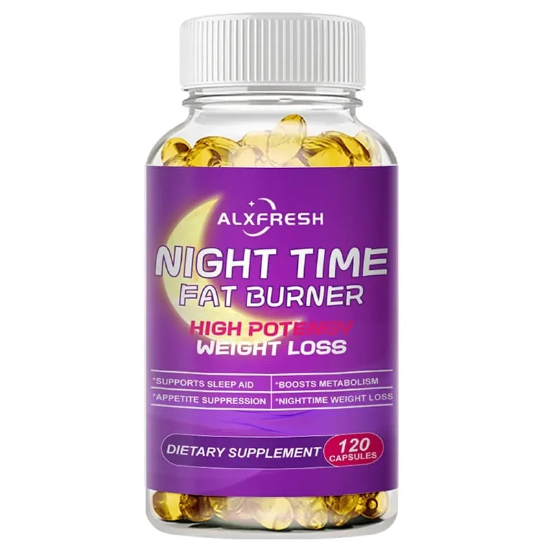Nighttime Sleep Capsules Improve Sleep Quality Relieve Anxiety Relax Nerves Suppress Appetite Boosts Metabolism Manage Weight